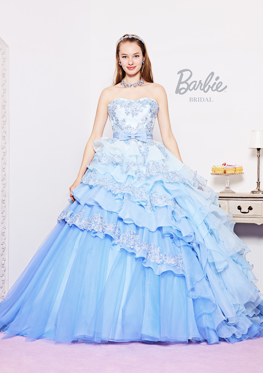 NO.50196B Barbie BRIDAL カラードレス ブルー - 愛ロイヤル